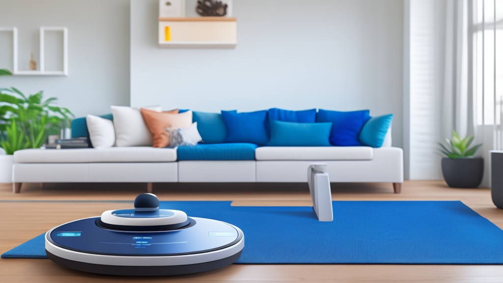 Okos robotporszívó mobil applikációs vezérléssel okostelefonon térképezéssel és ütemezési funkciókkal