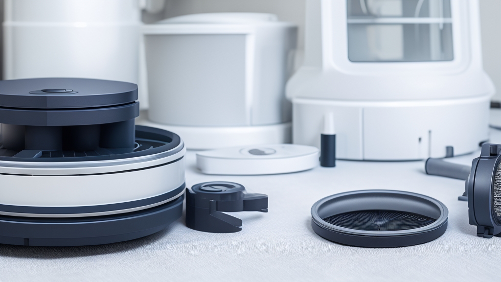 Robotporszívó szűrőrendszer részletes karbantartási folyamata HEPA szűrő tisztításával és alkatrészekkel